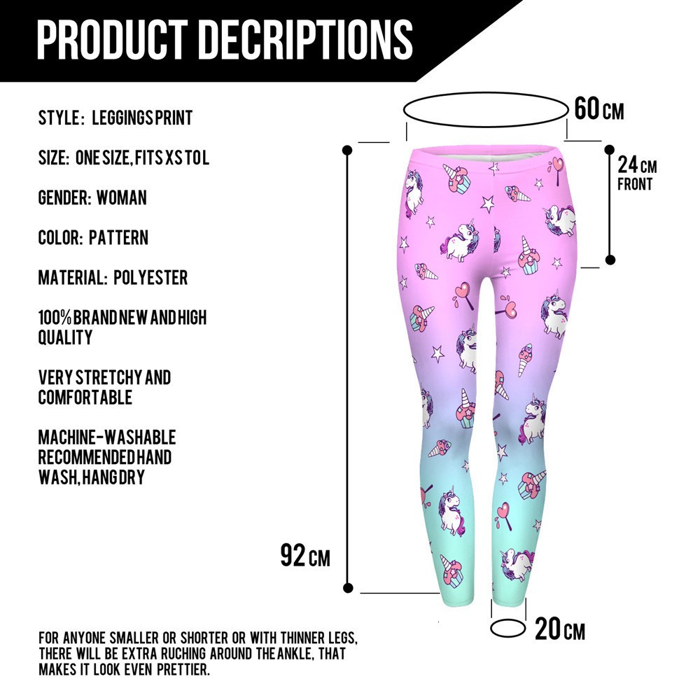 Women's Unicorn Patterned Leggings